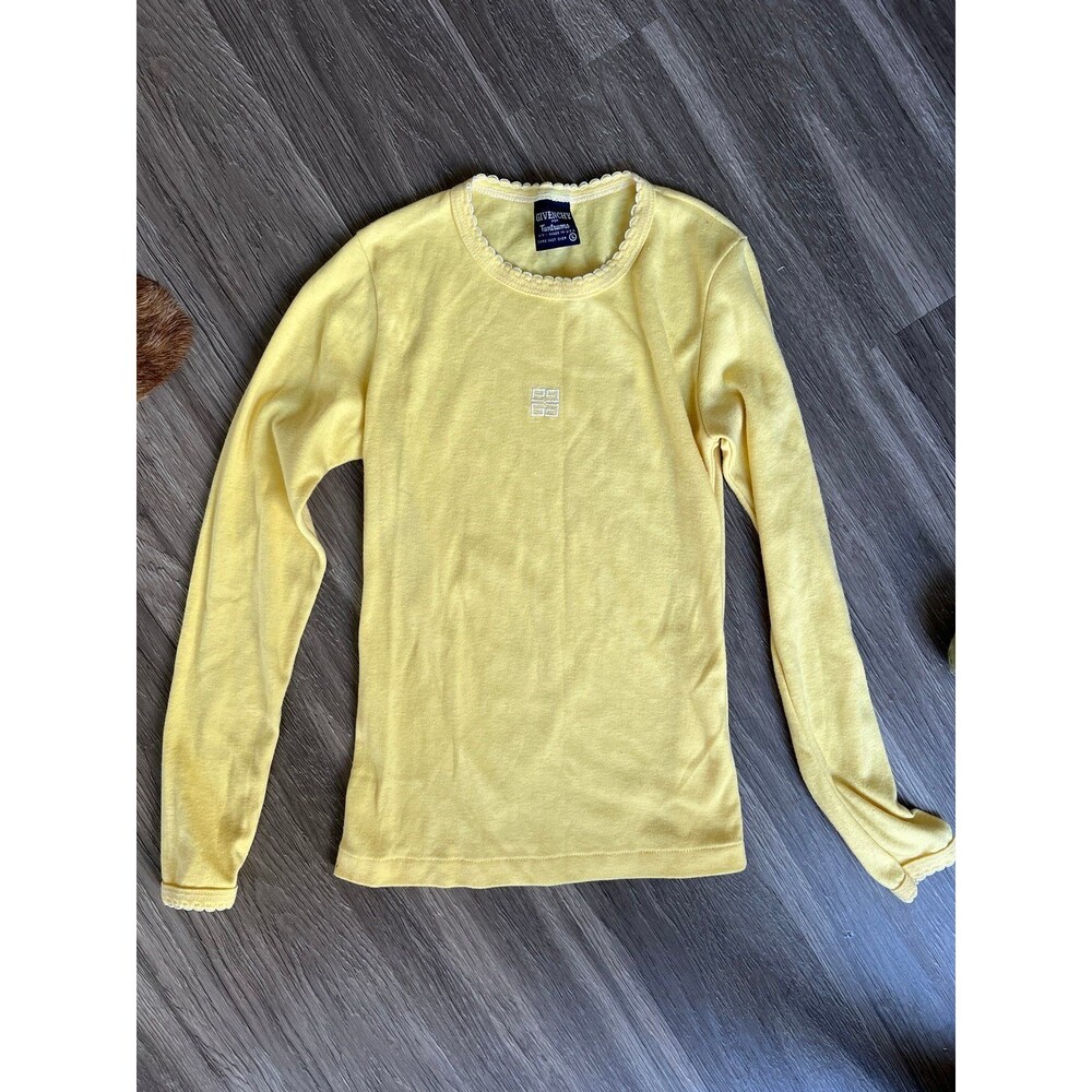 Givenchy for Tantrums L kids long sleeve yellow with embroidered logo women S